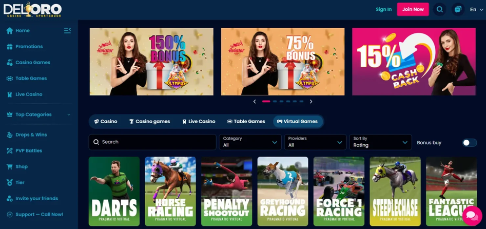 deloro casino Gameplay